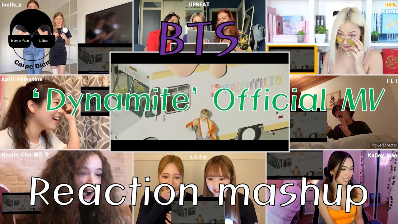 BTS (방탄소년단) - 'Dynamite' Official MV reaction mashup