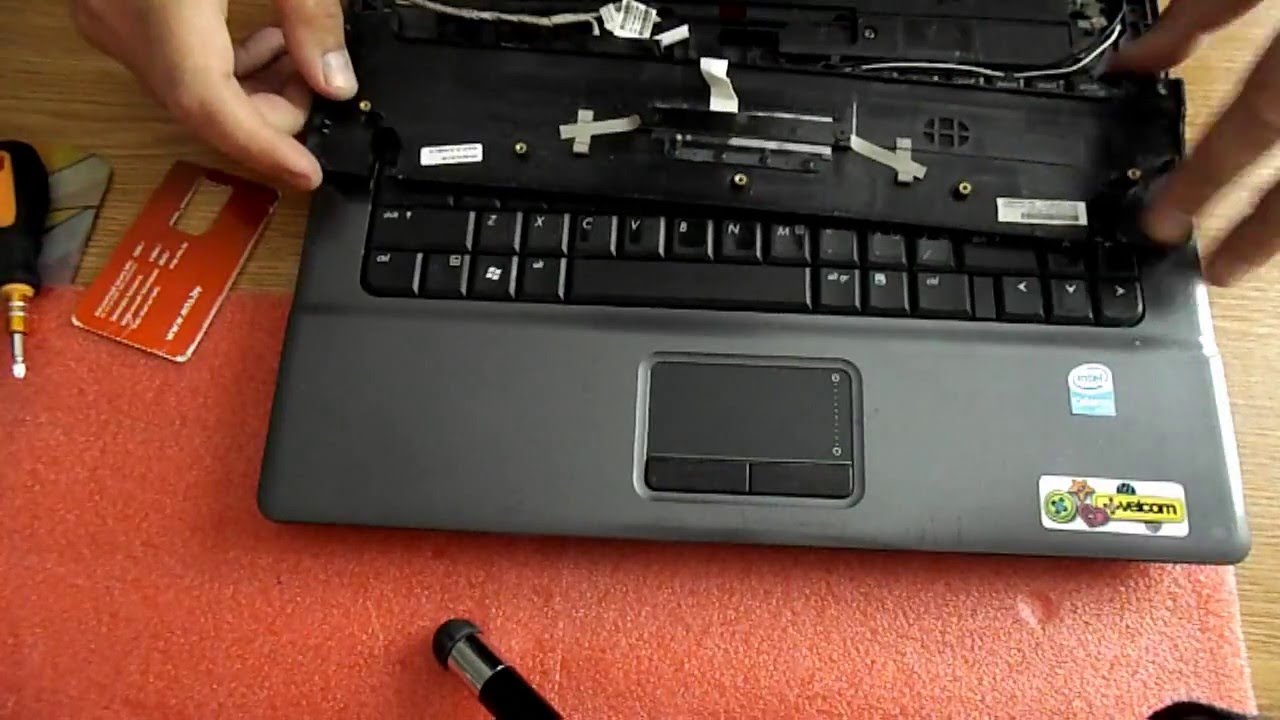 Разборка и снятие пароля на HP550 Power On Password Hp550