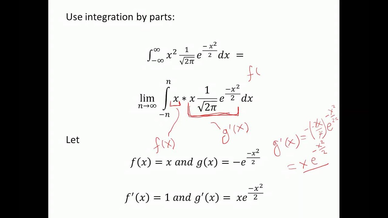 Variance of Normal Random Variable Proof