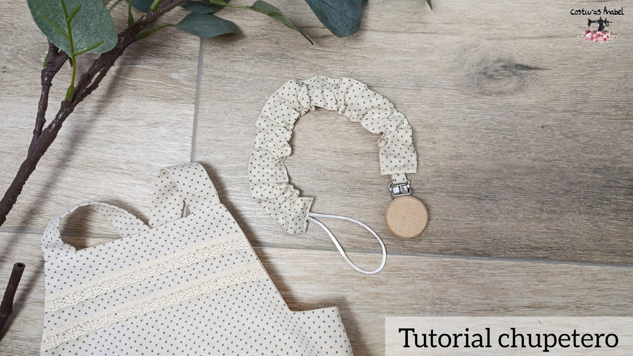 C&oacute;mo hacer un chupetero para beb&eacute; 🍼| S&uacute;per f&aacute;cil 🧵