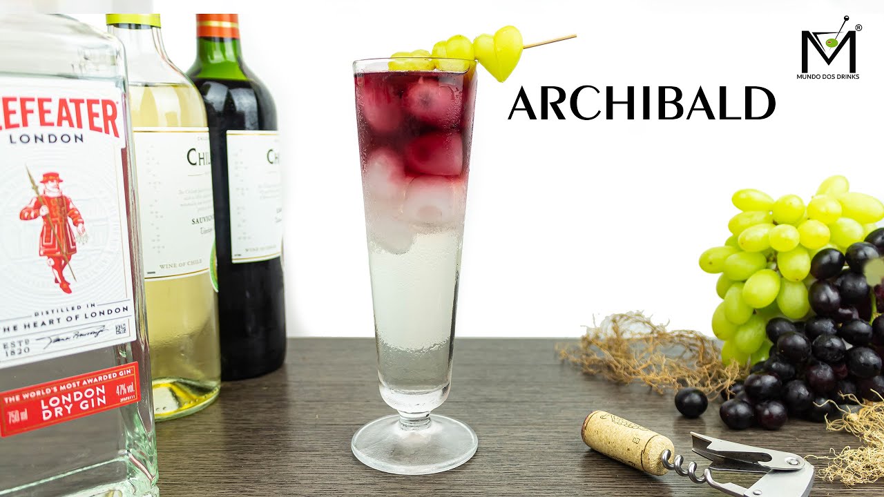 COMO FAZER O ARCHIBALD! DRINK COM GIN, VINHO BRANCO E VINHO TINTO!🍹🍹🍹🍹🍹🍹