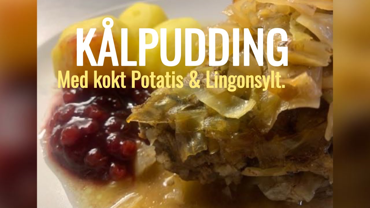 Kålpudding med kokt Potatis & Lingonsylt/Cabbage pudding with boiled potatoes & lingonberry jam.