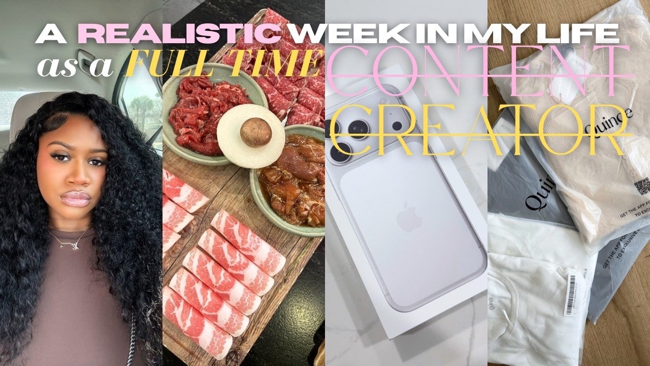VLOG: REALISTIC WEEK IN MY LIFE | QUINCE TRY-ON HAUL, CURLY FLIP OVER, TIK TOK SAMPLES + ATL + MORE
