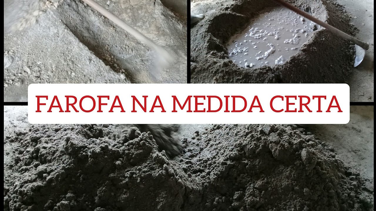 COMO FAZER MASSA FAROFA DE CONTRA PISO