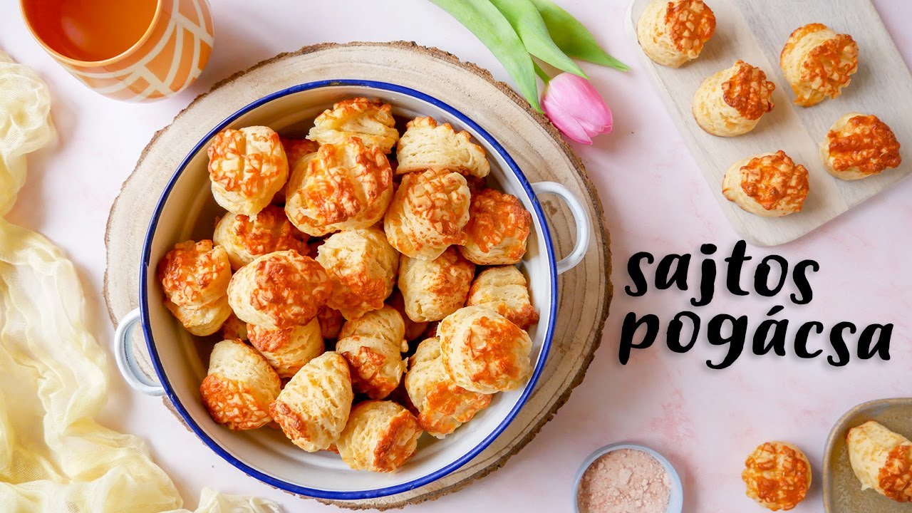 Sajtos pogácsa recept ◾ HAJTOGATOTT POGÁCSA