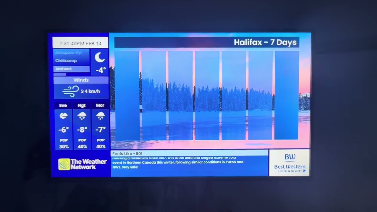 The Weather Network Local Forecast Saturday February 14 2026