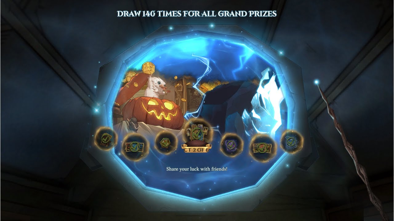 Charms Draw - Niffler, Thunderstorm & Incendio Skin: Harry Potter Magic Awakened