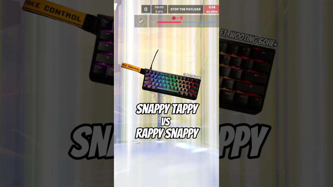 Snappy Tappy vs Rappy Snappy ft Wooting 60HE+ #wooting #gamingkeyboard
