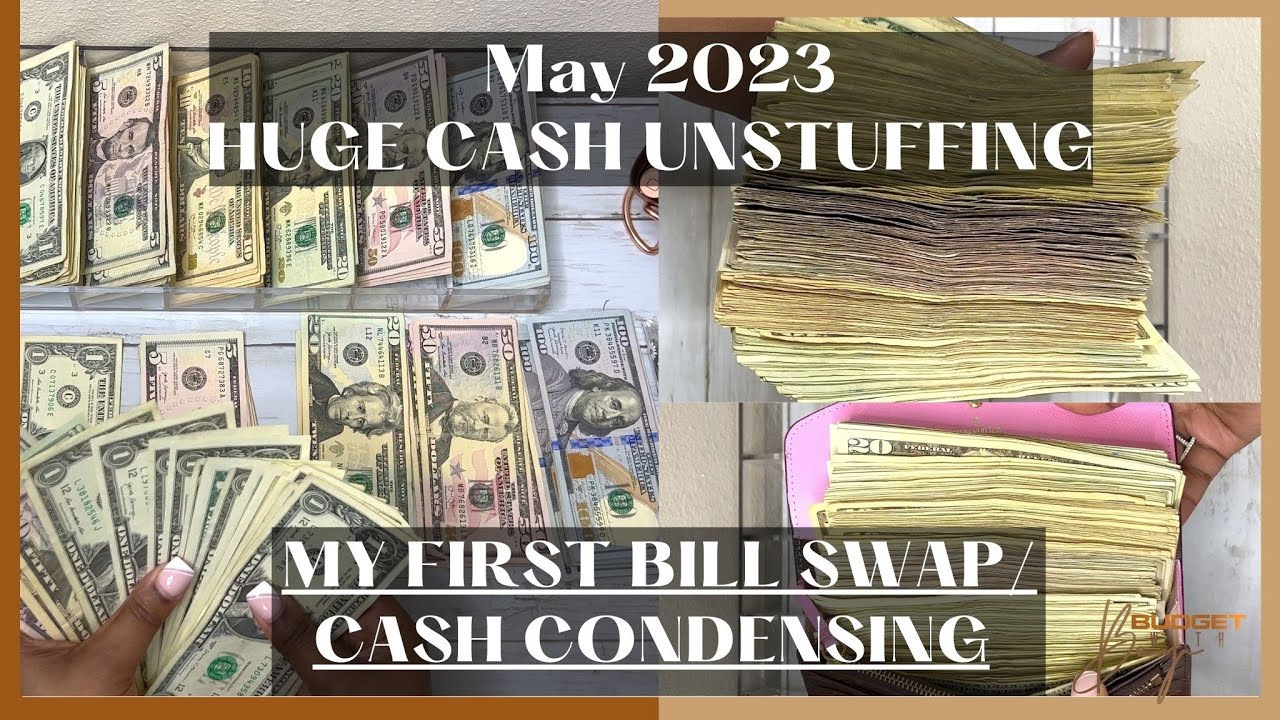 MY FIRST  BILL EXCHANGE | MAY 2023 CASH CONDENSING MY SAVINGS CHALLENGES | CASH ENVELOPE UNSTUFFING