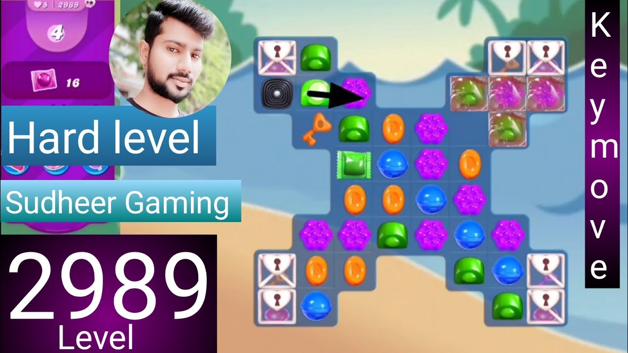 Candy crush saga level 2989 । Hard level । No boosters । Candy crush saga 2989 । Sudheer Gaming