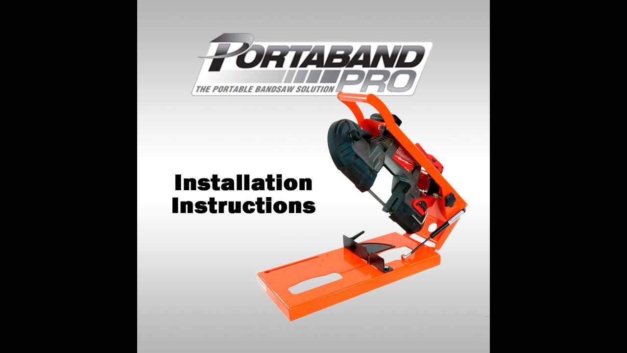 How To Install your Milwaukee 6232-20 or 2729 Porta-band Saw into your Portaband Pro Jig