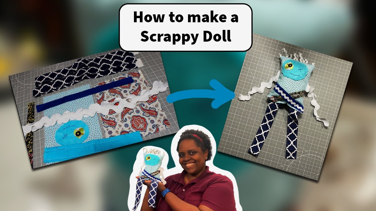 Let's make a Scrappy Fabric Doll! | An Easy and Simple Beginner Sewing Project