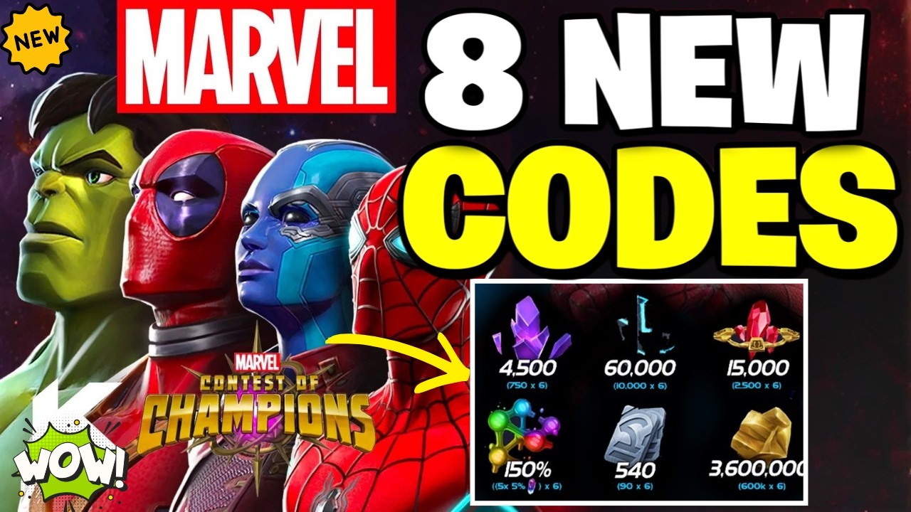 MARVEL CONTEST OF CHAMPIONS CODES 🎁 MCOC CODES FOR FEBRUARY 2026