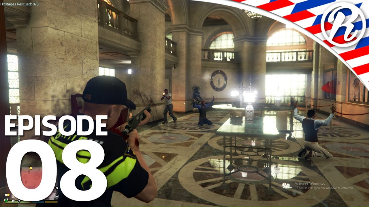 [GTA5] POLITIE STOPT BANK HEIST!! - Royalistiq | Nederlandse Politie #8 (LSPDFR 0.31)