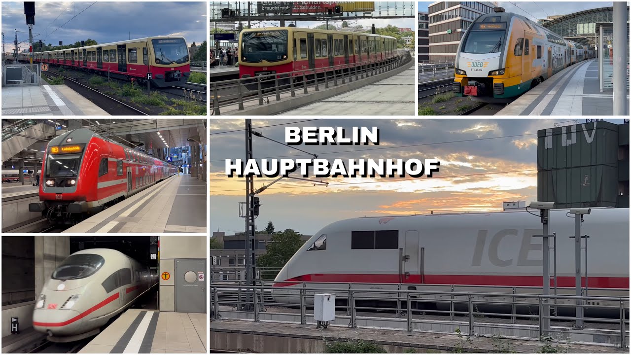 Züge beim Berlin Hauptbahnhof | Trains at Berlin Central Station (2025)