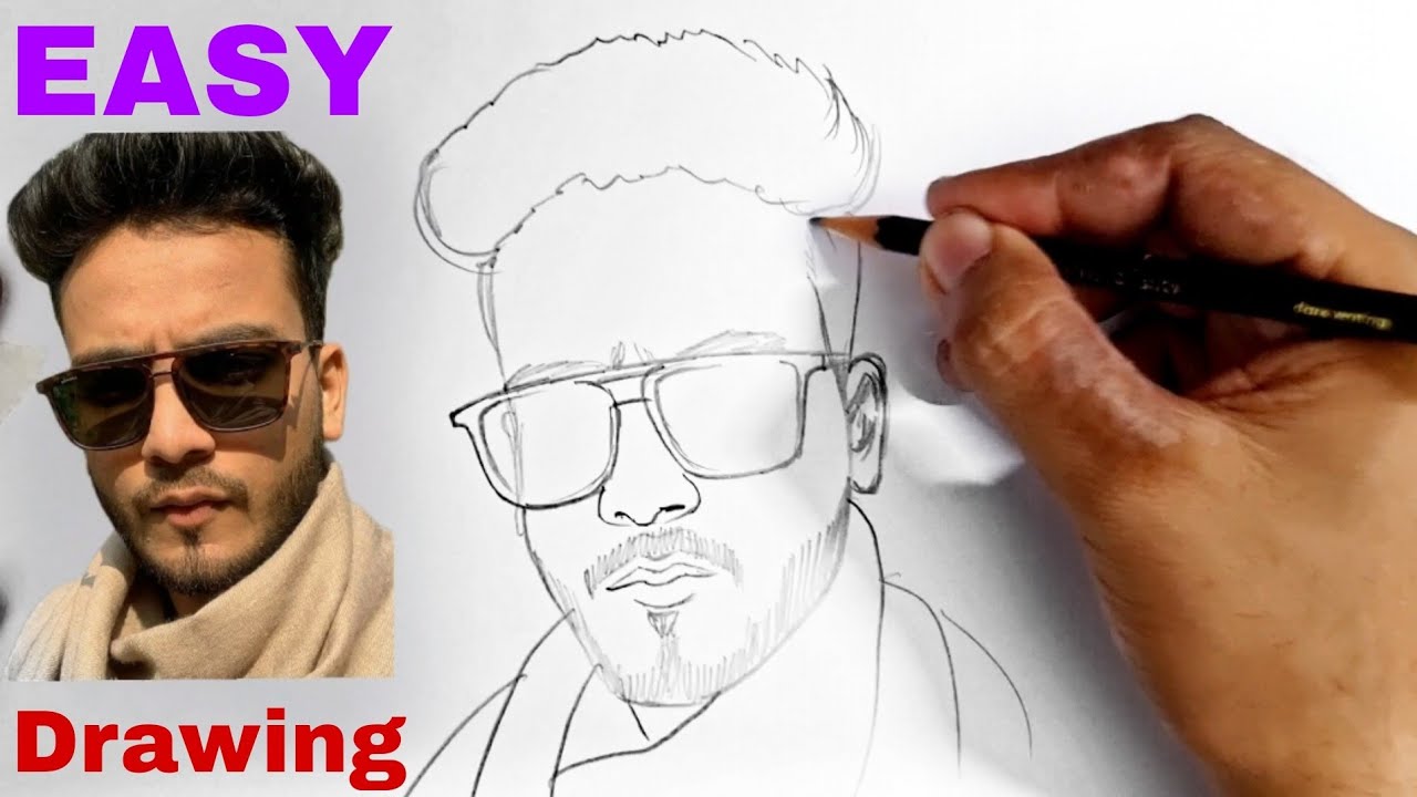 How to draw Elvish Yadav Drawing // Easy Elvish Yadav Drawing // Elvish Yadav Outline drawing
