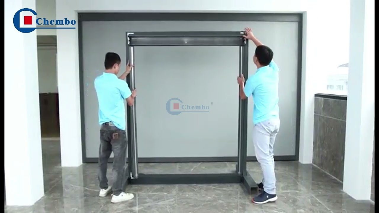 Motorized windproof roller outdoor blinds----installation video