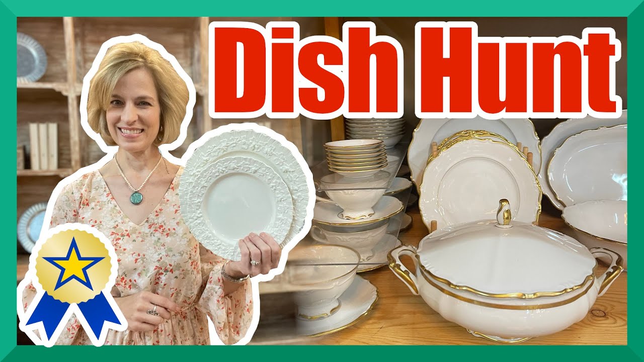 Triple Thrift classic white dinnerware plus surprise finds! Best Goodwill, consignment and resale!