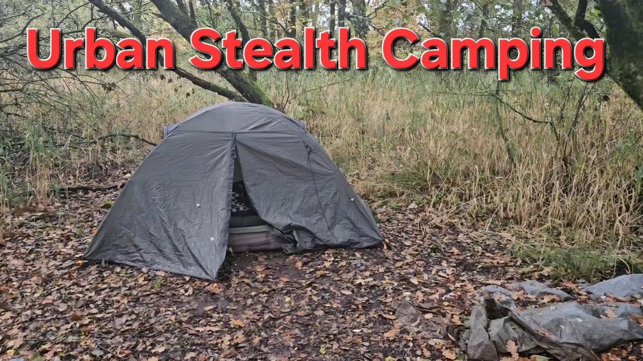 Urban Stealth camping beside a football pitch & canal - Northern Ireland Camping 