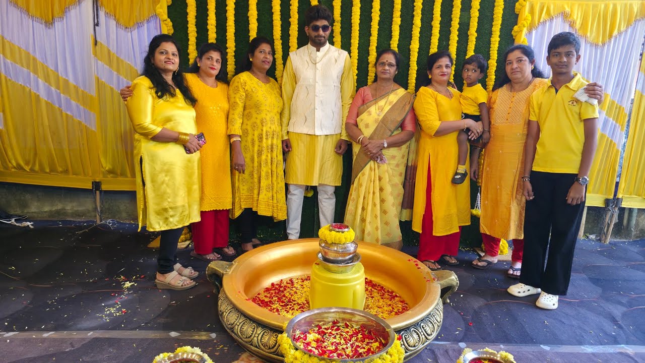 Mangalore Haldi Function games-Part 1| Family games| Vijesh and Padmini.