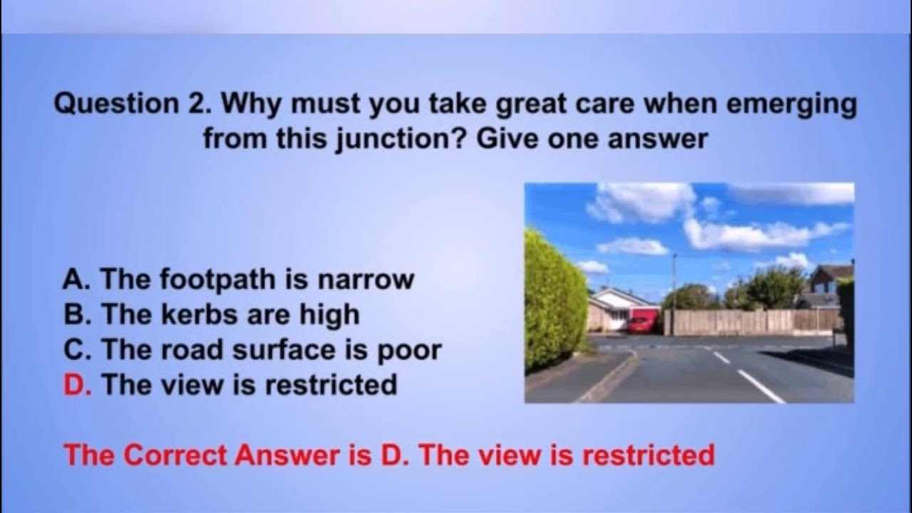 Theory test practice questions: Test your knowledge 
