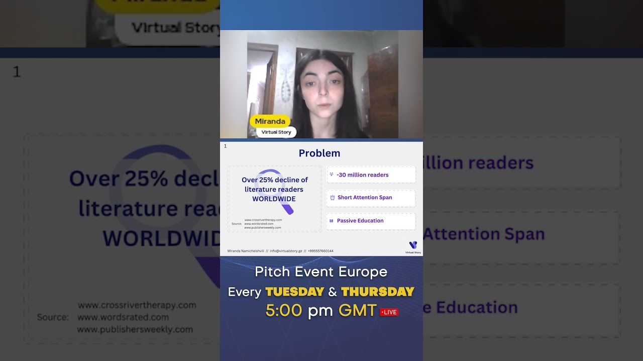 Virtual Story Pitch at 'Pitch Events by EquityMatch' | 23rd May 2023