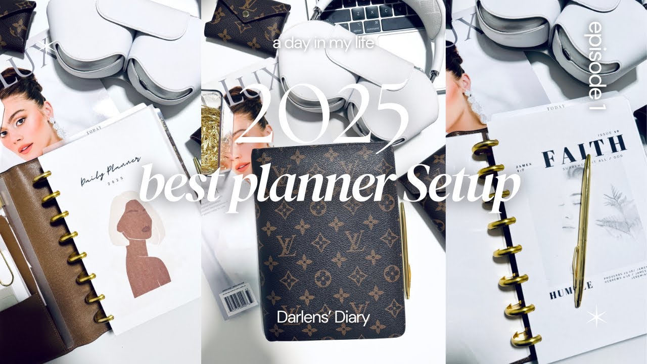LV Desk Agenda 2025 Flip Through : Stay productive & Organized | Set up for less than $50