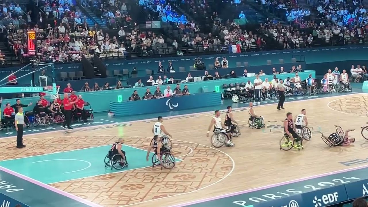 Jeux paralympiques Paris 2024 - Paralympics - Basket fauteuil - Equipe de France - Accor Arena