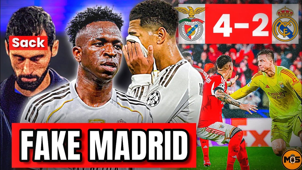 Biggest HUMILIATION of the Season: Real Madrid Trashed by Benfica (4–2) in UCL 