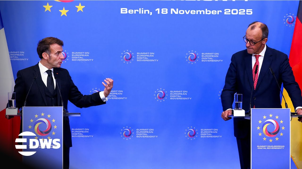 FULL PRESSER: German Chancellor Merz & French President Macron on European Digital Sovereignty |AC1E