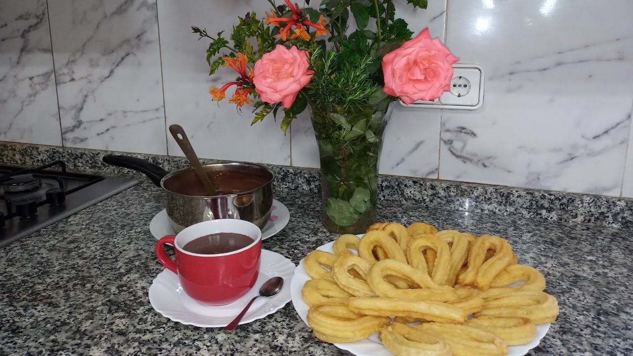 #churros# y #chocolate# hechos en casa muy faciles