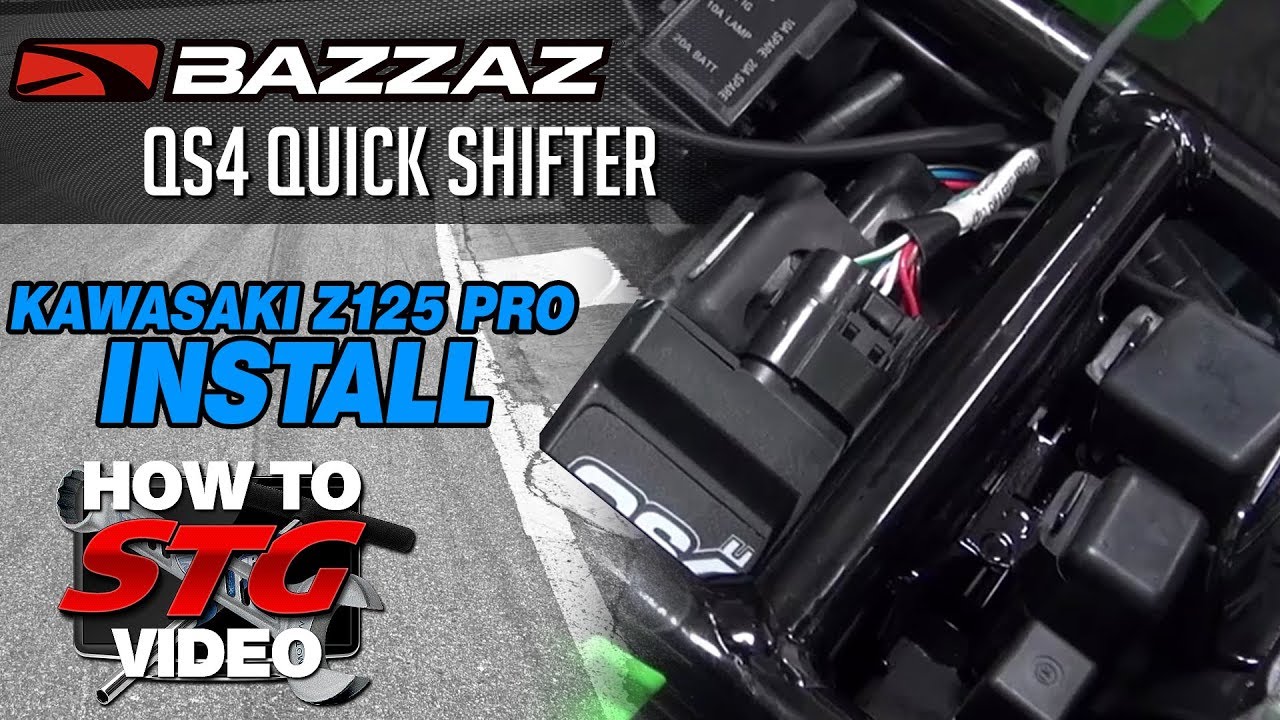 2018 Kawasaki Z125 Pro Bazzaz QS4 Quick Shifter Install from Sportbiketrackgear.com