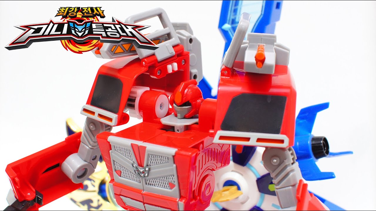 최강전사 미니특공대 특공트랜스 새미봇 2015 신제품 장난감 MINIFORCE toy Unboxing & Review