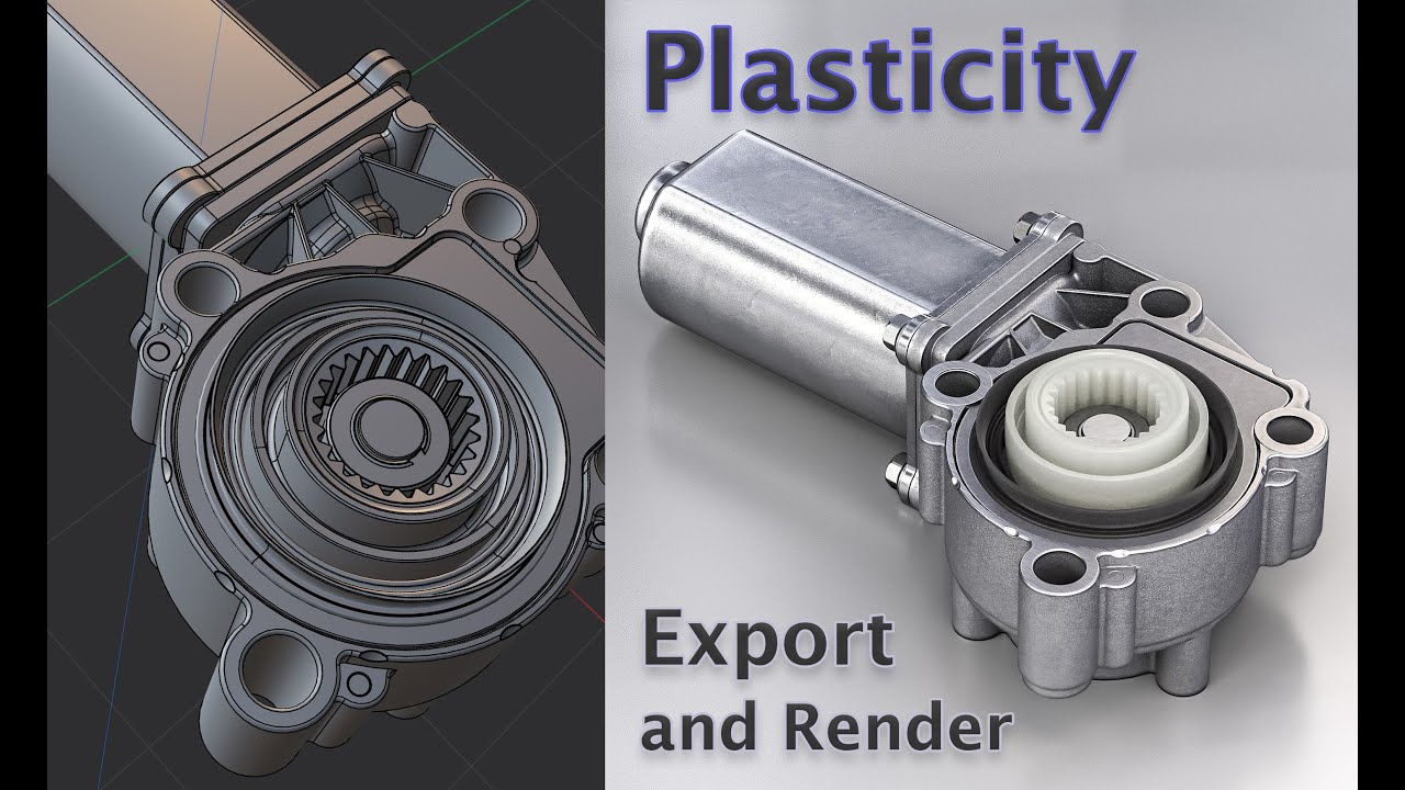 Plasticity 3D | Export to Polygons (Cinema4D) | Step/Iges or OBJ |  Octane Render
