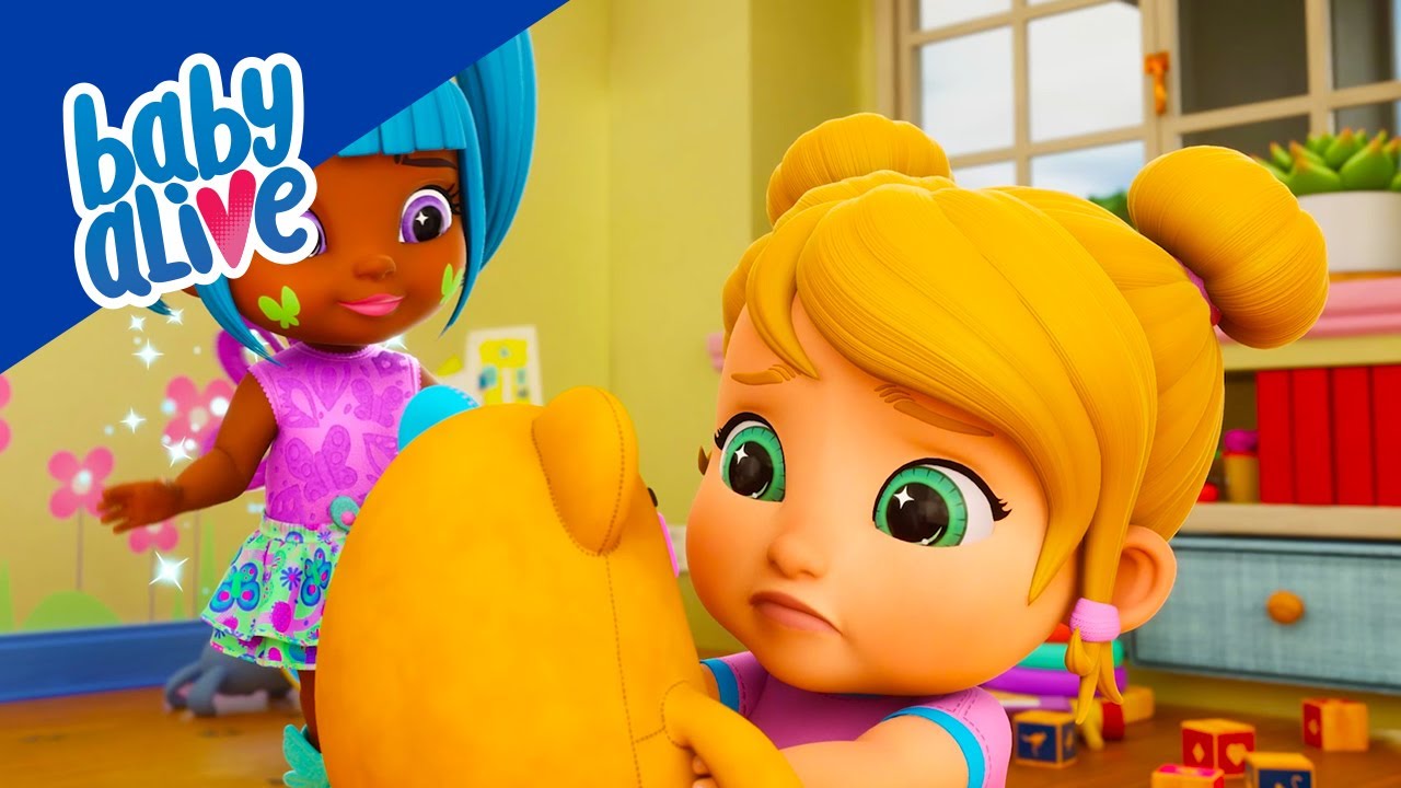 Baby Alive em Português Brasil 🧸 Cão Destruiu O Ursinho Da Boneca 💦 Desenhos Animados Infantil 💕