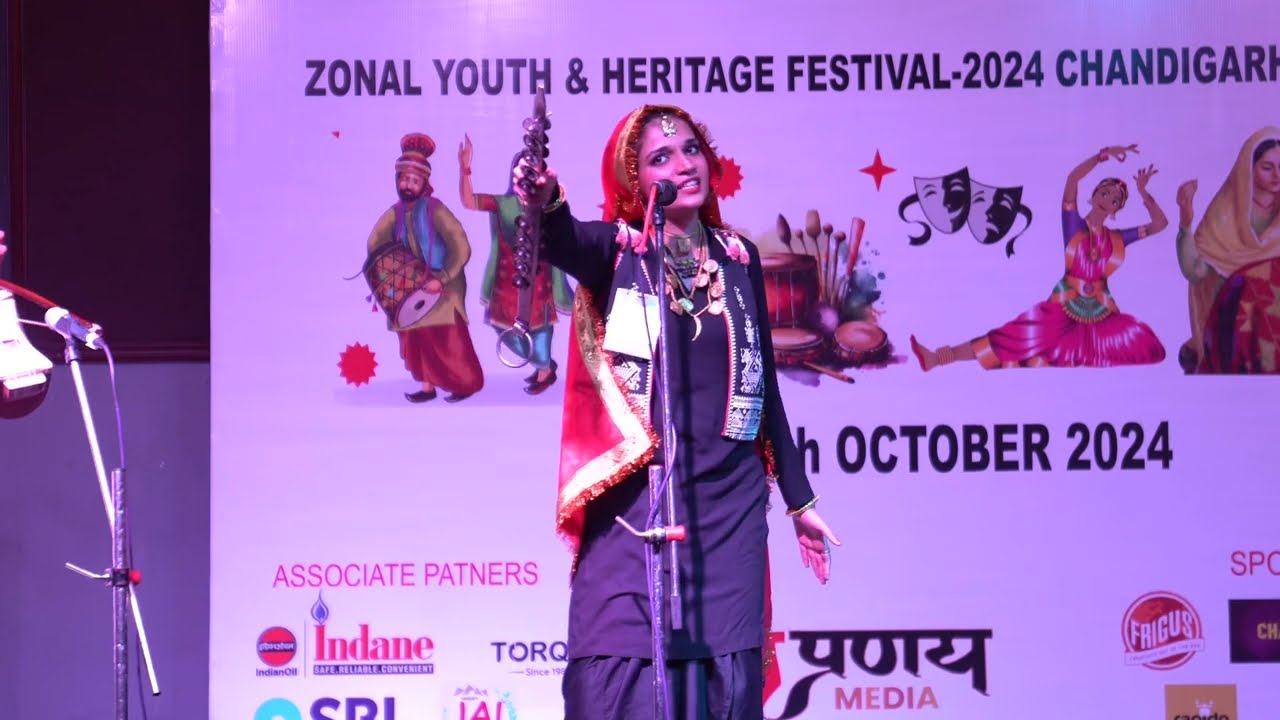 2nd Prize 🏆  in Folk Song ( youth festival panjab university 2024 | Govt College Of Art - Sector 10
