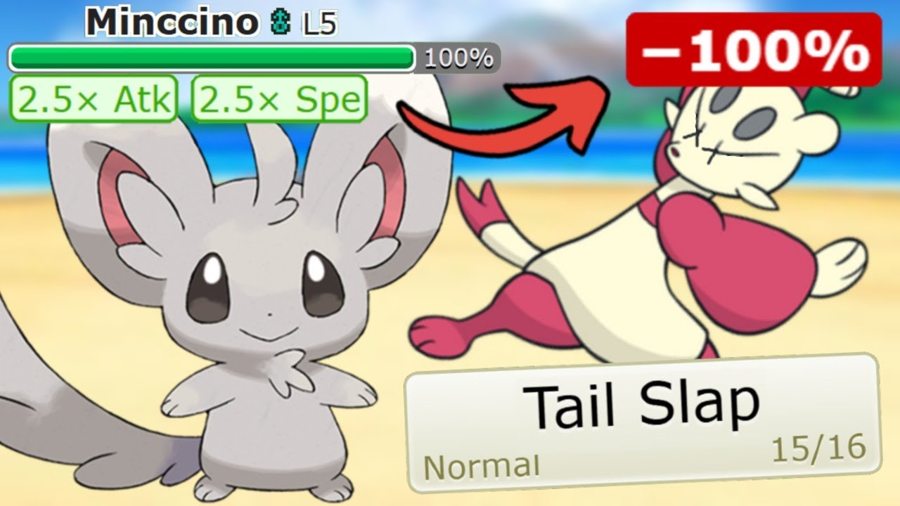 DESTROYING a Tournament Using Tidy Up Skill Link Tail Slap Minccino!