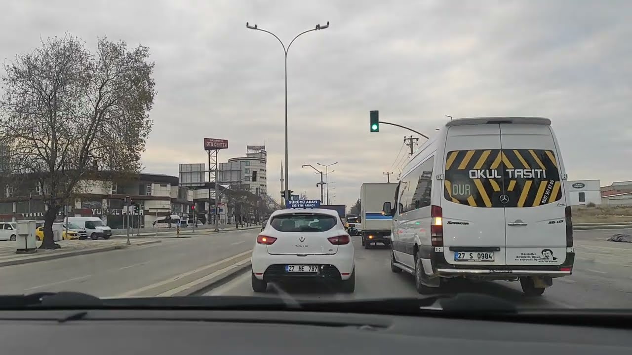 Şehitkamil 2025 direksiyon sınavı 2.guzergah  B yolu  Gaziantep