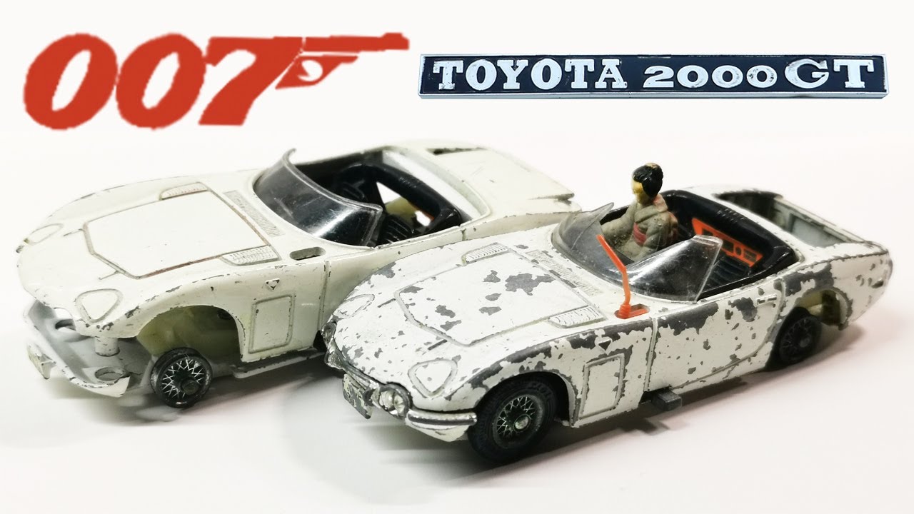 Реставрация корги Toyota 2000 GT №336. Джеймс Бонд 007. Двое из 1967 года. Литая модель.