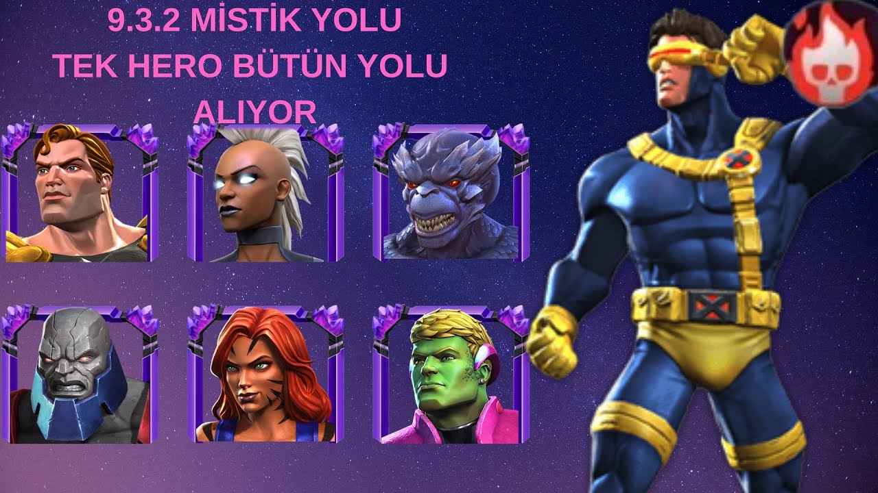 MCOC 9.3.2 MİSTİK YOLU SADECE TEK HERO BOSS DAHİL BÜTÜN YOLU TEK BAŞINA ALIYOR (NO REVİVE)