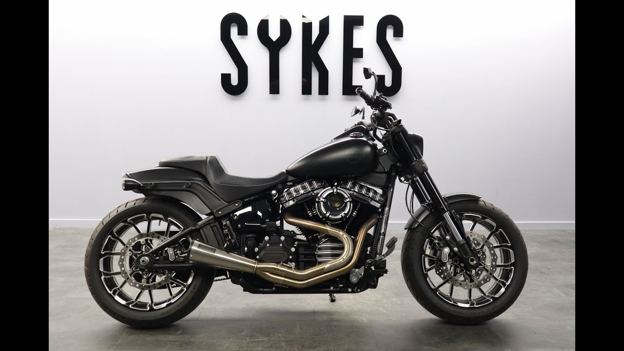 2018 Custom Harley-Davidson FXFB Softail Fat Bob 107 in Black Denim