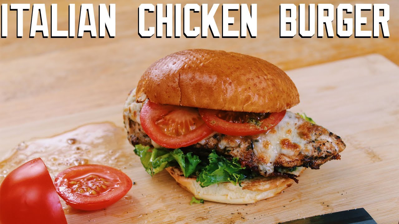 ULTIMATE ITALIAN CHICKEN BURGER RECIPE | Ultimate Italian chicken breast sandwich recipe
