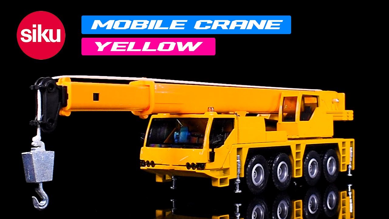 Mobile Crane Yellow 1/55 Diecast Model by Siku