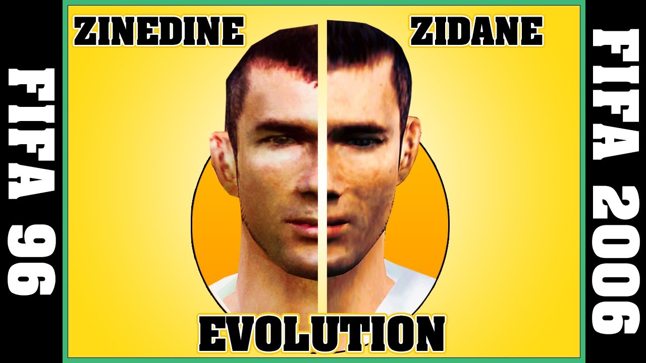 ZINEDINE ZIDANE evolution [FIFA 96 - FIFA 2006] ⚽