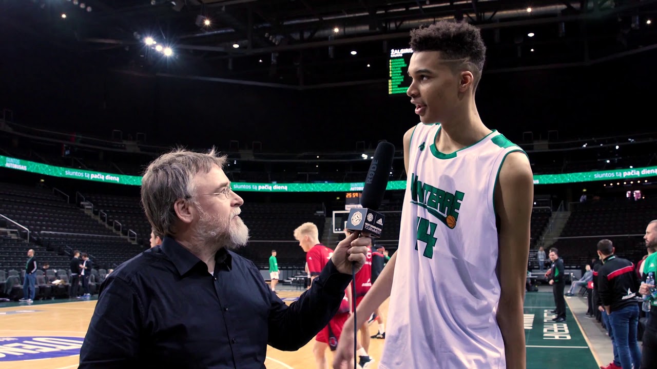 EB ANGT Kaunas Day 1 Interview: Victor Wembanyama, U18 Nanterre 92