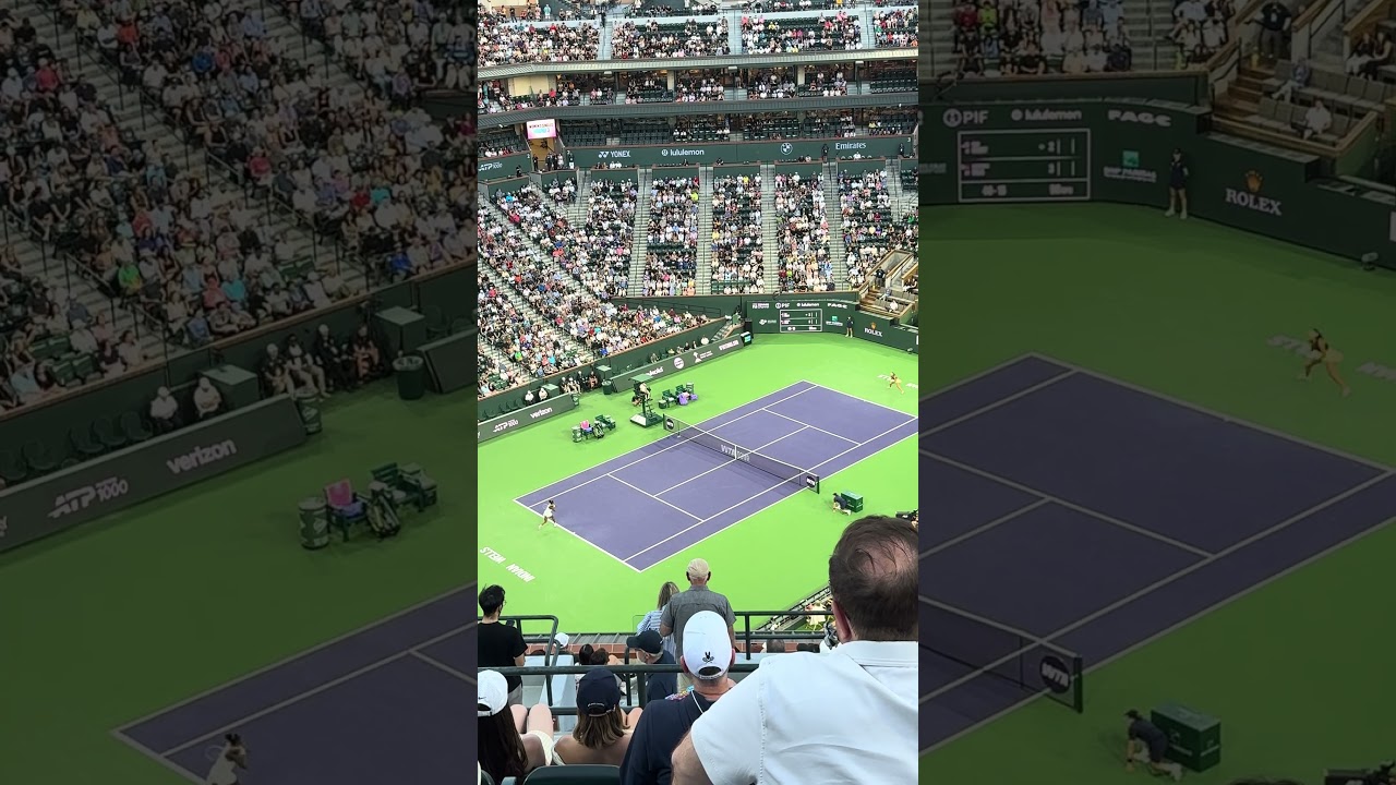 What a point . Indian wells round 3 Eala vs Gauff #alexeala