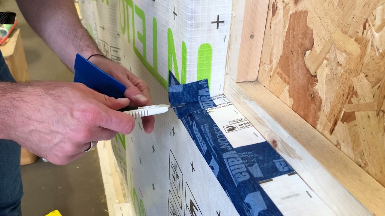 Airtight sealing around a window