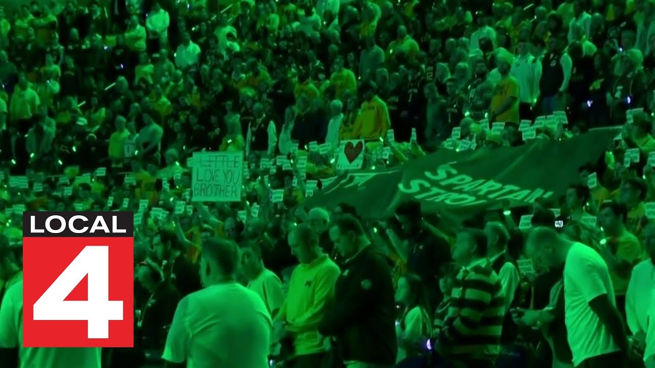 University of Michigan honors Michigan State during pregame ceremony