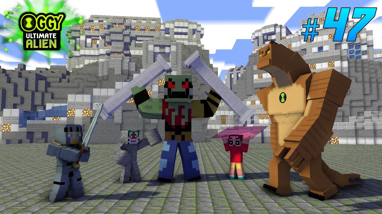 Oggy vs George | Oggy Ultimate Alien Part - 47 | Minecraft