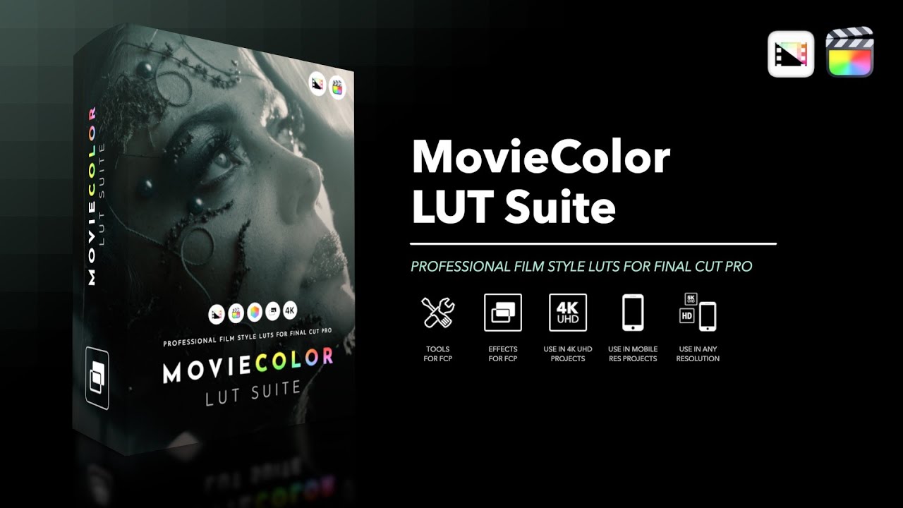 MovieColor LUT Suite   Professional Film Style LUTs for Final Cut Pro   Pixel Film Studios